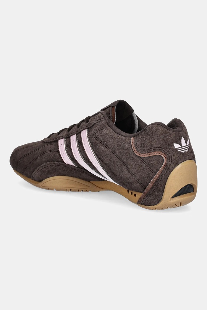 Obuwie adidas Originals sneakersy skórzane Adiracer LO JR8867 brązowy