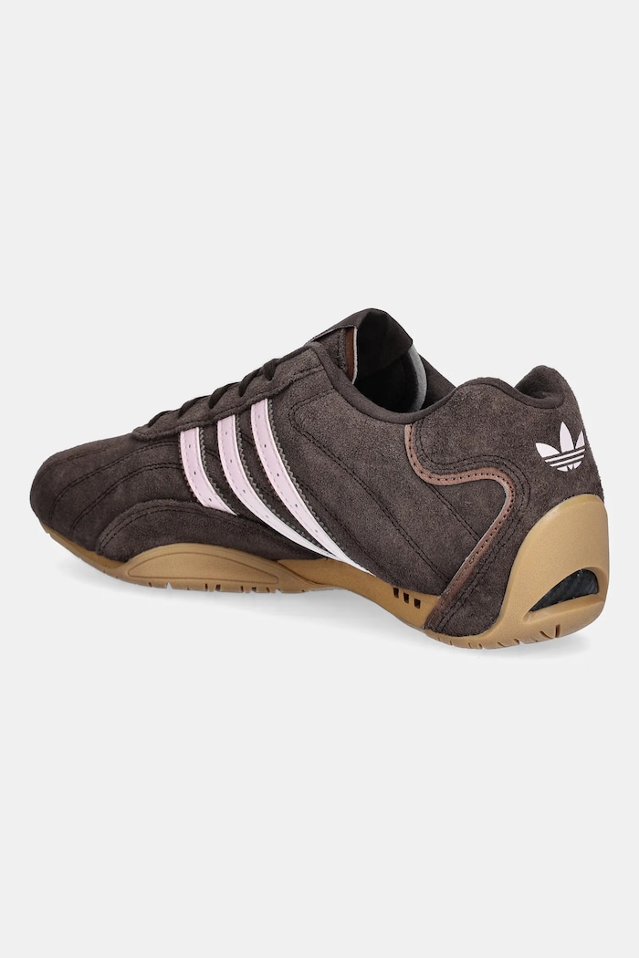 Obuwie adidas Originals sneakersy skórzane Adiracer LO JR8867 brązowy