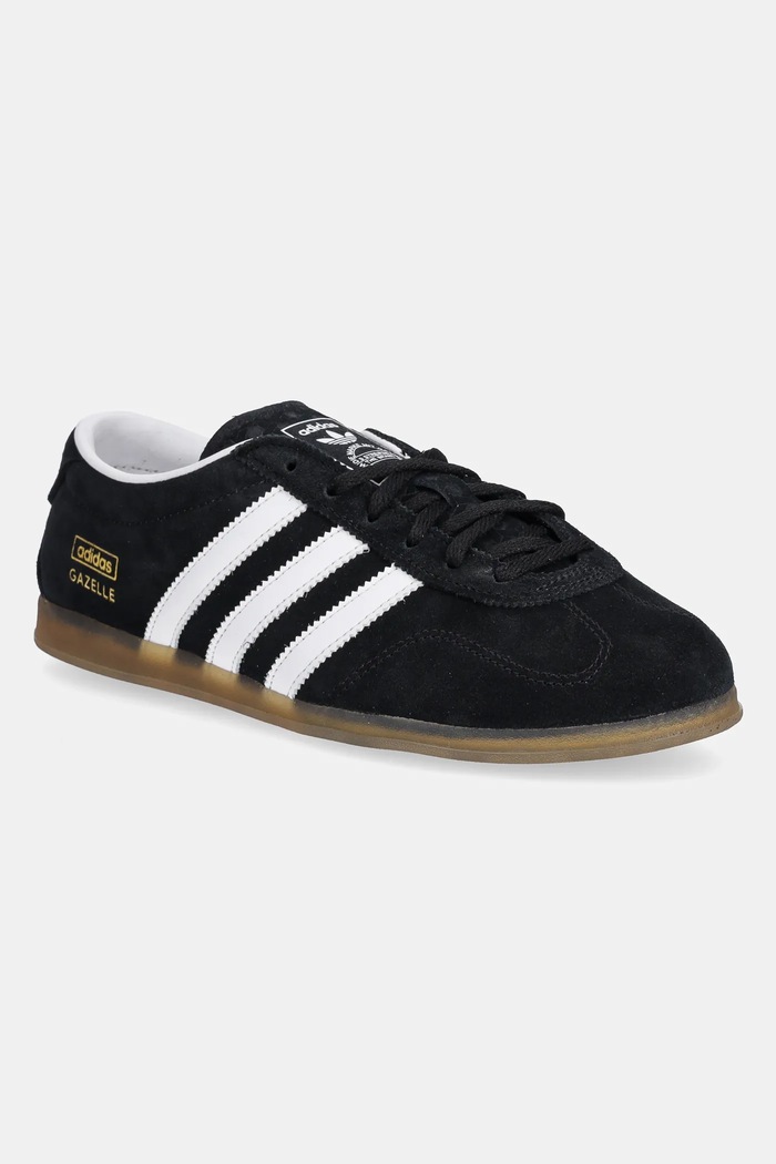 Semišové tenisky adidas Originals Gazelle Lo Pro imitácia kože čierna JR8886