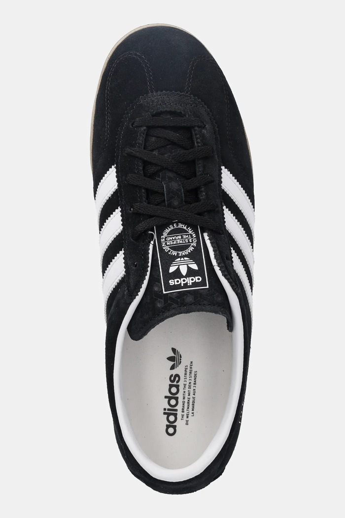 Semišové tenisky adidas Originals Gazelle Lo Pro čierna JR8886