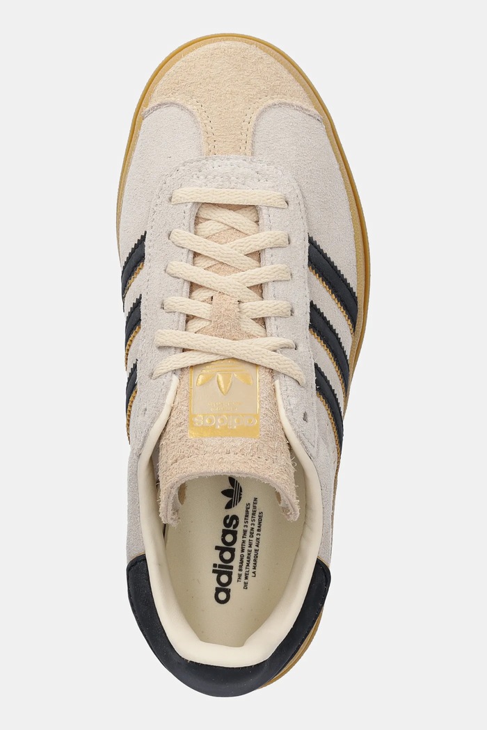 adidas Originals velúr sportcipő Gazelle Bold bézs JS3892
