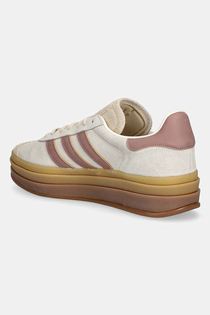 Обувки Велурени маратонки adidas Originals Gazelle Bold JS3893 бежов