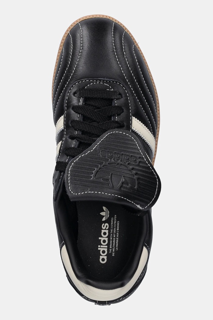 Шкіряні кросівки adidas Originals Samba LT чорний JS3937