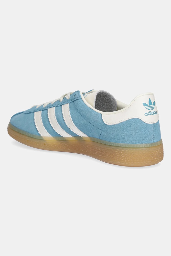 Încălțăminte adidas Originals sneakers din piele întoarsă Muenchen JS3991 turcoaz
