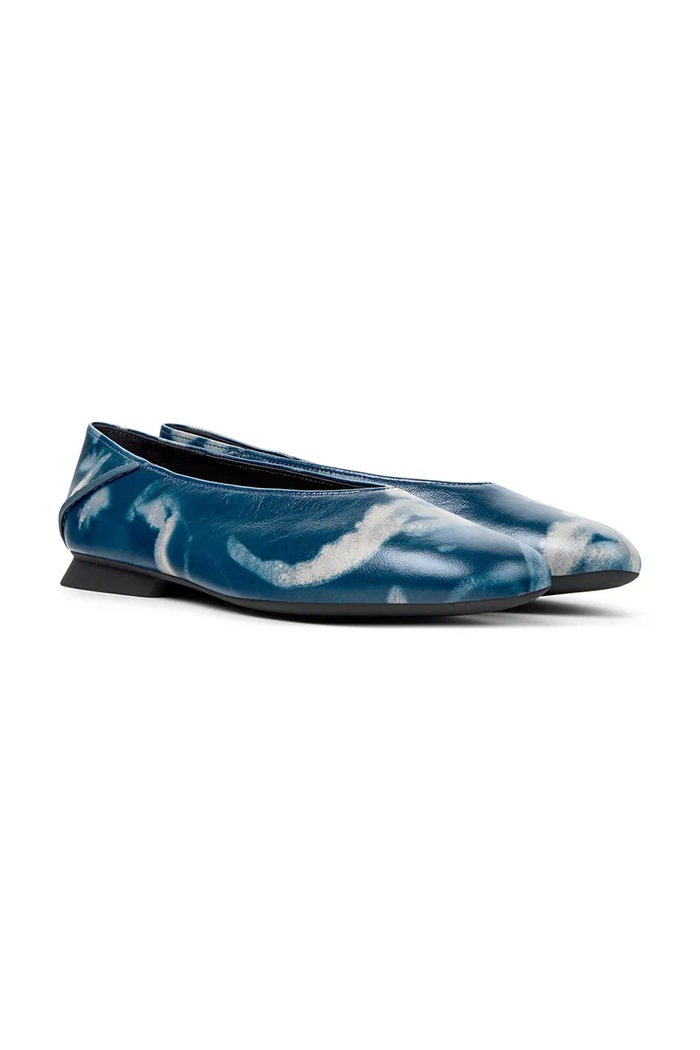Încălțăminte Camper Balerini de piele Casi Myra K201842.002 albastru