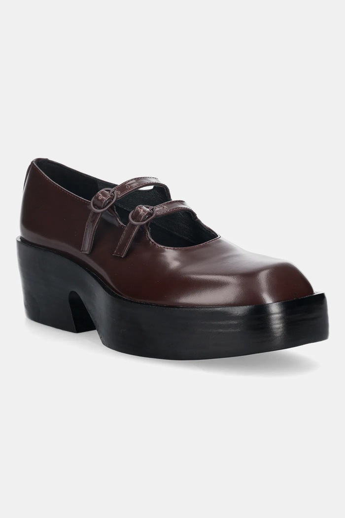 Camper pantofi de piele Billie platformă burgundia K201805.001