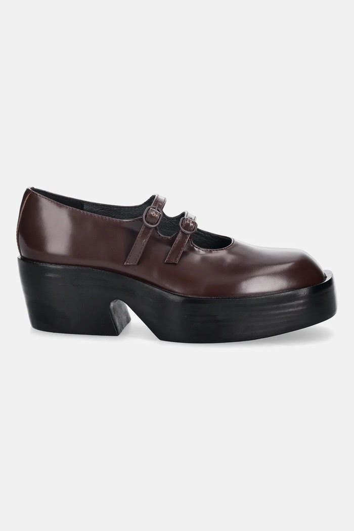 Camper pantofi de piele Billie K201805.001 burgundia AW25