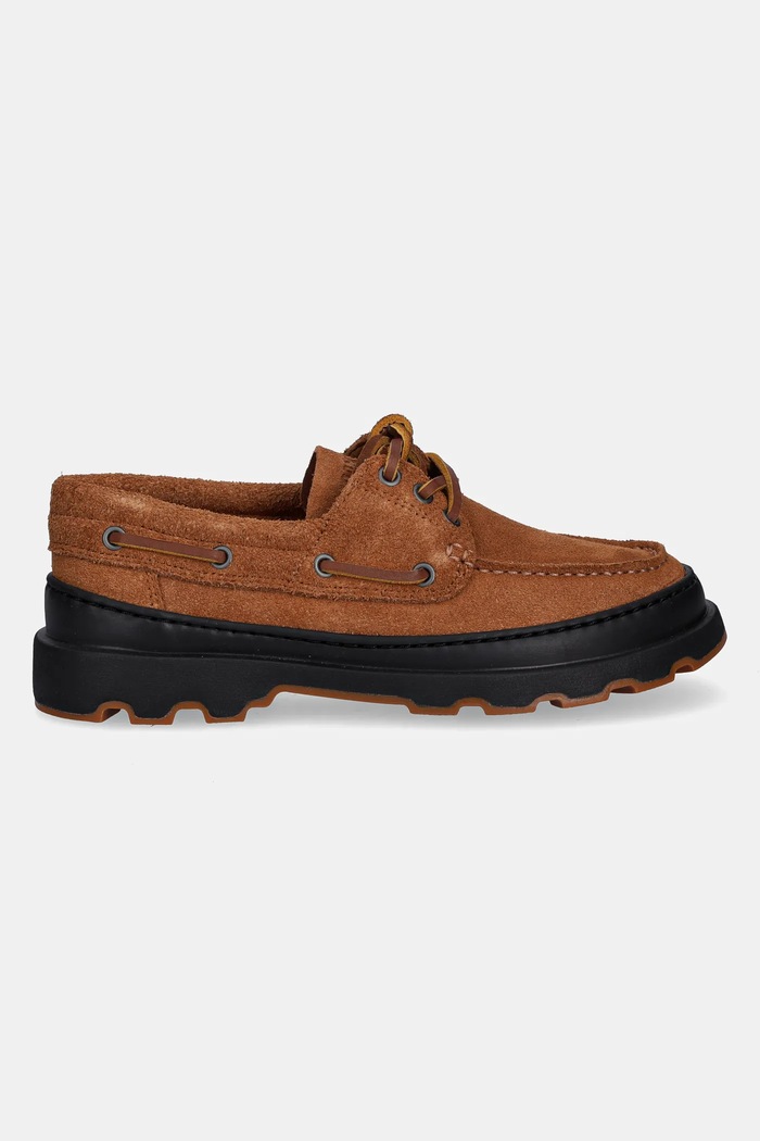 Camper velúr félcipő Brutus+ K201840.003 barna AW25