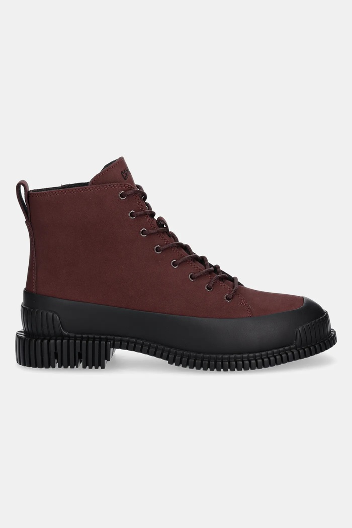 Camper botine din nubuc Pix K400388.020 burgundia AW25