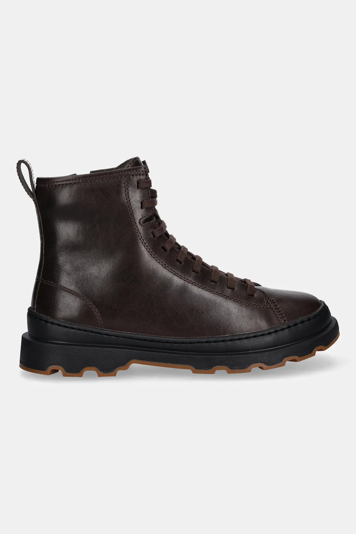 Δερμάτινες μπότες Camper Brutus+ K400816.002 καφέ AW25