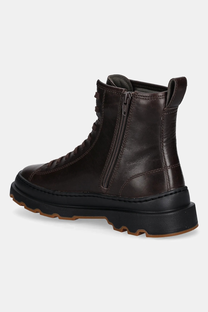 Παπούτσια Δερμάτινες μπότες Camper Brutus+ K400816.002 καφέ