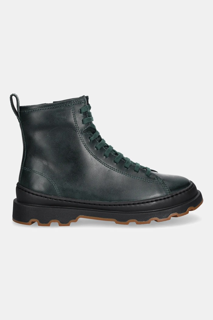 Camper Bocanci de piele Brutus+ K400816.005 verde AW25