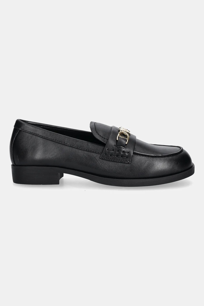 Love Moschino mokasyny skórzane JA10242G1NIA0000 czarny AW25