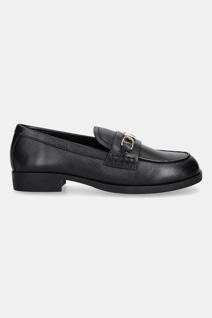 Love Moschino mokasyny skórzane JA10242G1NIA0000 czarny AW25
