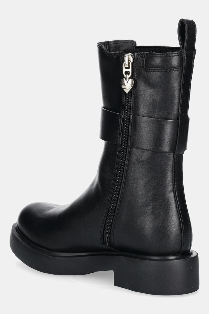 Obuwie Love Moschino botki skórzane JA24044G1NIA0000 czarny