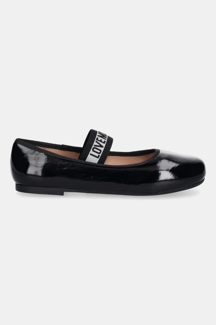 Kožené balerínky Love Moschino JA11071G1NII0000 čierna AW25