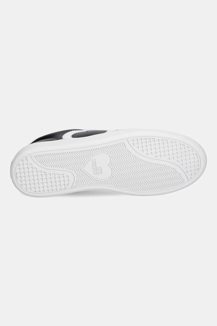 Love Moschino sneakersy skórzane JA15112G1NIA100A czarny