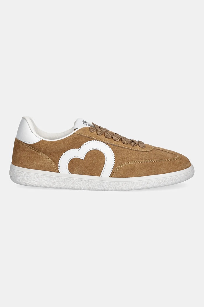 Love Moschino sneakersy zamszowe JA15112G1NIG0104 beżowy AW25