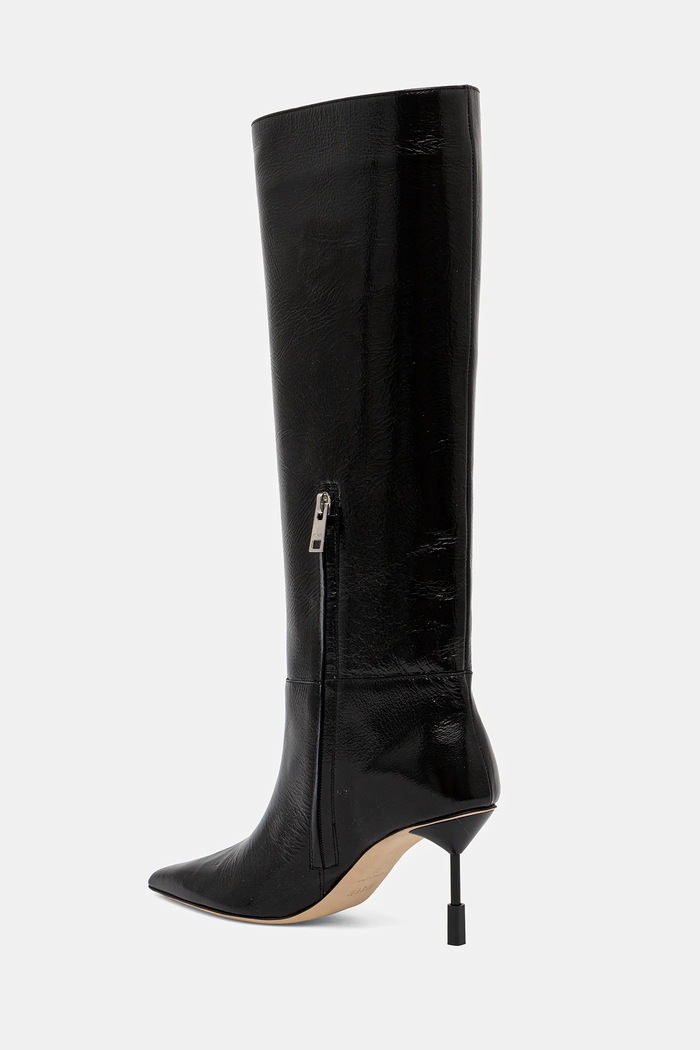 Boty Kožené kozačky MSGM 3941MDS954.818.99 černá