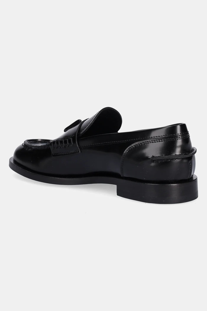 Obuwie MSGM mokasyny skórzane 3941MDS152.954.99 czarny
