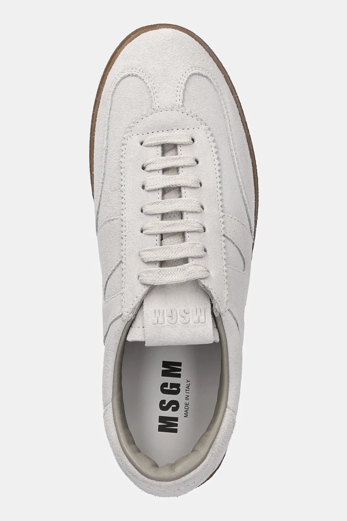 Semišové tenisky MSGM sivá 3941MDS021.996.2