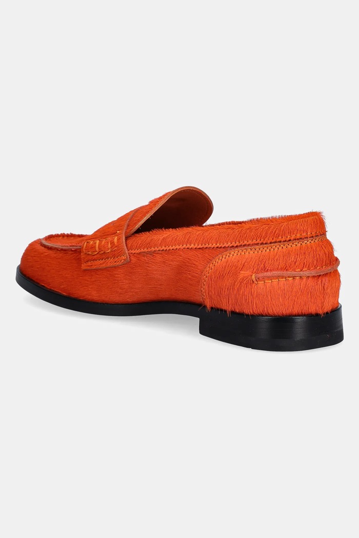 Obuv Kožené mokasíny MSGM 3941MDS153.995.10 oranžová
