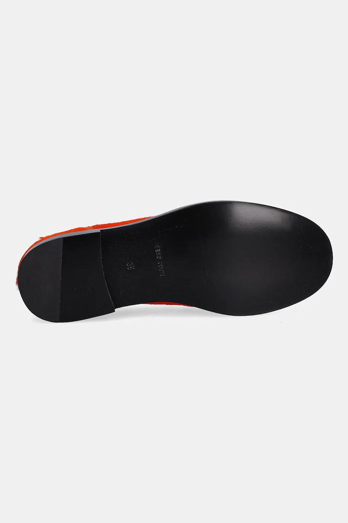 Kožené mokasíny MSGM 3941MDS153.995.10 oranžová