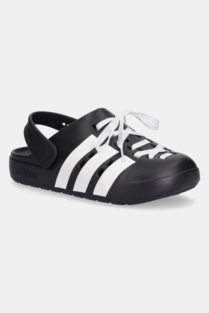 Šľapky adidas Adilette Clog 2.0 plochý čierna JR4025