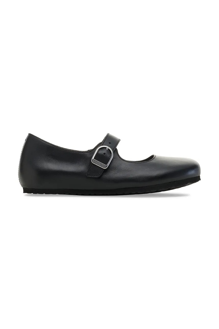 Kožne balerinke Birkenstock Santa Clarita crna 1030709.
