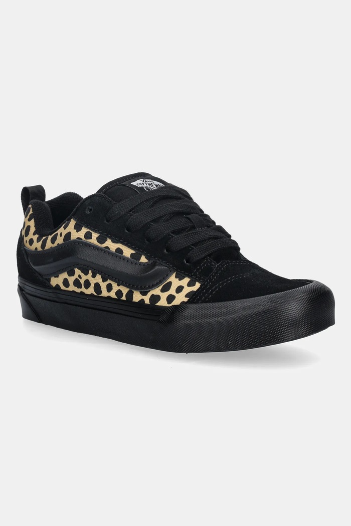 Πάνινα παπούτσια Vans Knu Skool Y2K Dalmatian δέρμα σαμουά μαύρο VN000D6ZEZI1