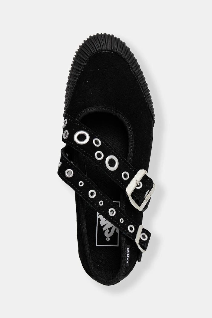 Balerinke od brušene kože Vans Mary Jane Straps crna VN000D9ABLA1