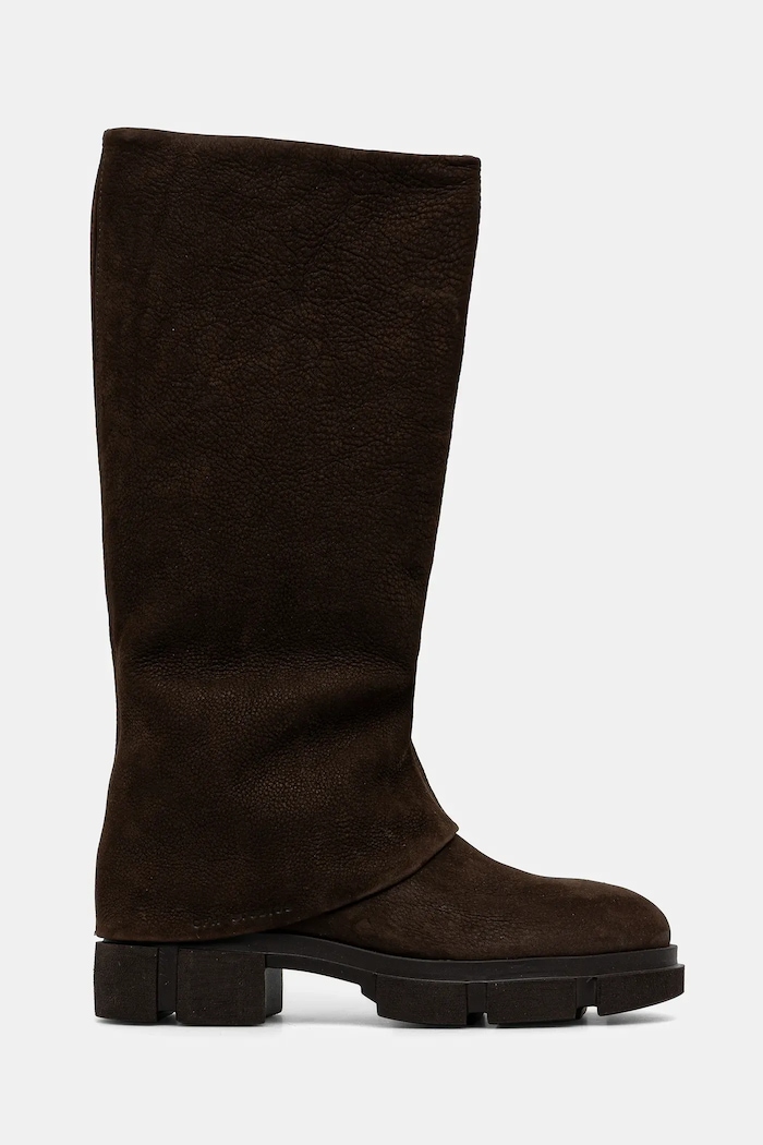 Nubukové čižmy Copenhagen CPH554.choco hnedá AW25