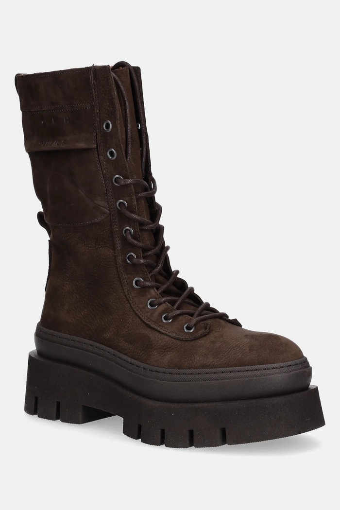 Μποτάκια από δέρμα nubuck Copenhagen CPH691.choco καφέ AW26