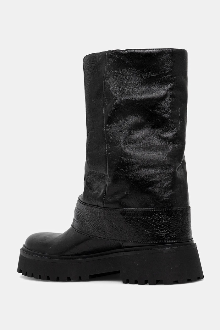 Obuwie ZADIG&VOLTAIRE botki skórzane Angie SWCT02058 czarny