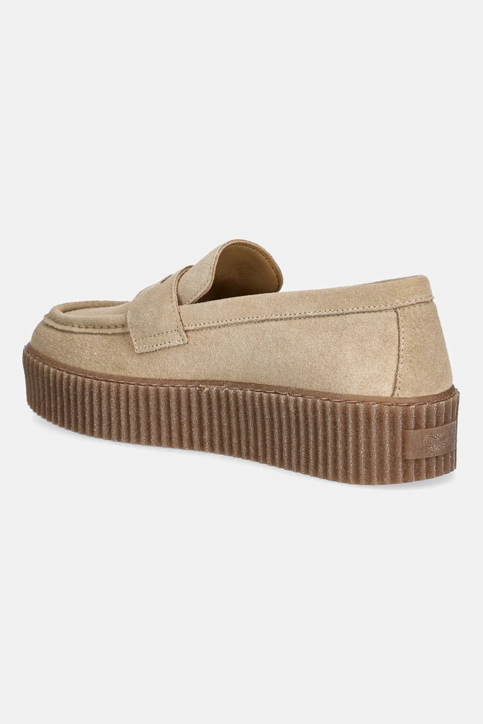 Obuwie Weekend Max Mara mokasyny zamszowe Kapokloafer 2525526054600.IVORY beżowy