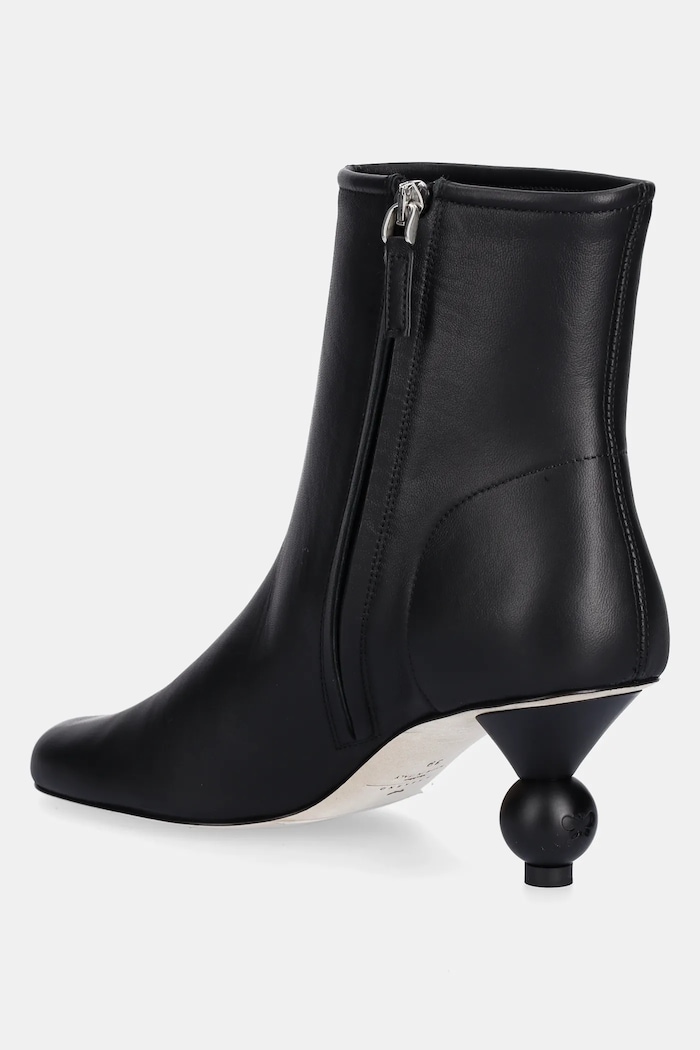 Παπούτσια Δερμάτινες μπότες Weekend Max Mara Acro 2525796014600.BLACK μαύρο