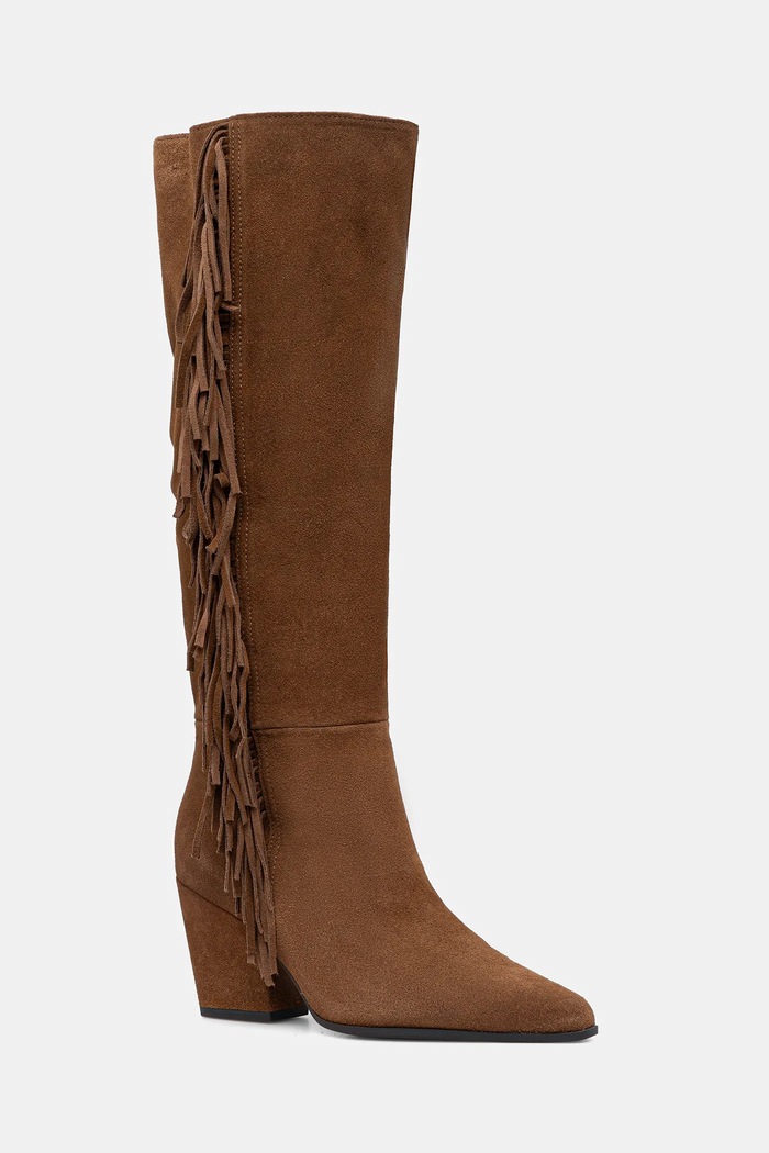 Aldo cizme din piele întoarsă KAELYA 5-8 cm maro 14100210.KAELYA