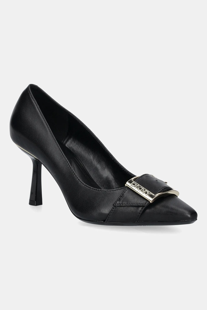 Kožené lodičky Dkny Nashbrook přírodní kůže černá K3544717.BLK