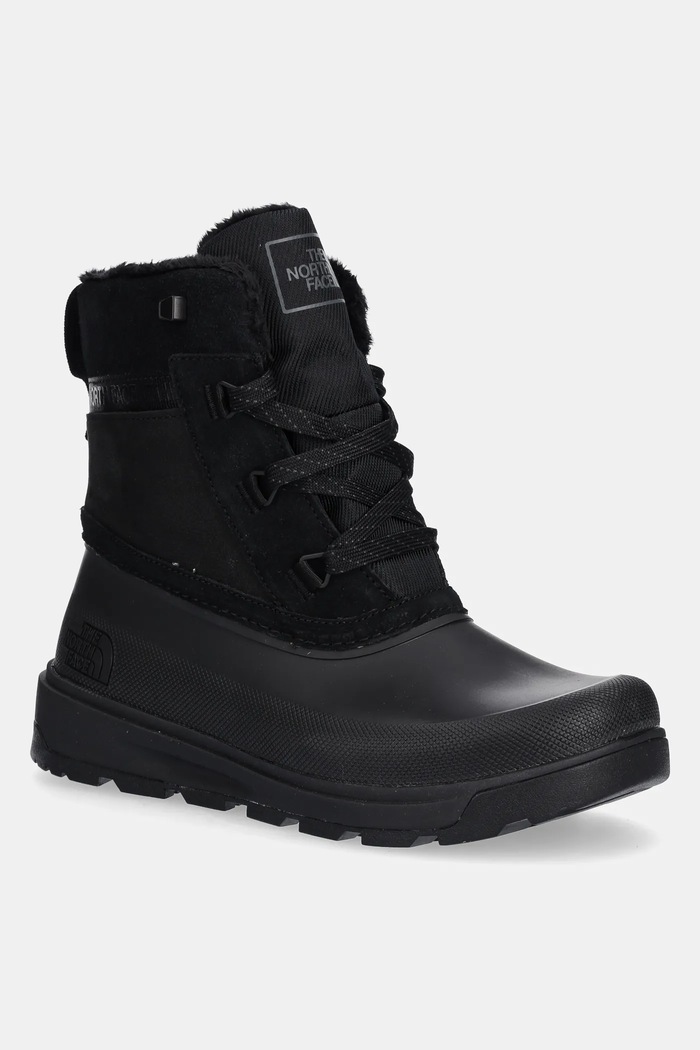 Snehule The North Face Shellista V semišová koža čierna NF0A8D8ZKX71