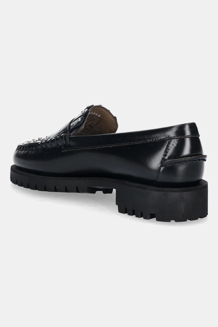 Cipők Weekend Max Mara bőr mokaszin Weekendanlug 2525526015600.BLACK fekete