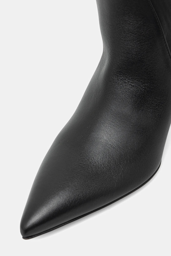 Kožené čižmy Weekend Max Mara Tasca čierna 2525796075600.BLACK