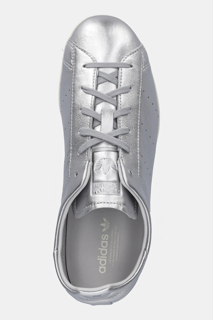 Kožené tenisky adidas Originals Stan Smith Lo Pro W strieborná JQ6427