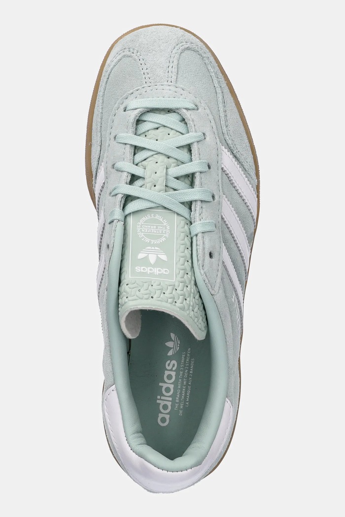 Semišové tenisky adidas Originals Gazelle Indoor W tyrkysová JS1396