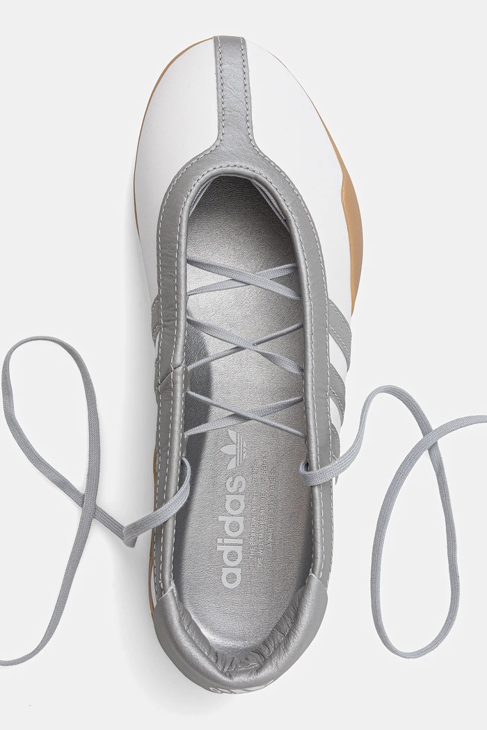 adidas Originals balerini de piele Taekwondo Mei Ballet W alb JQ6438