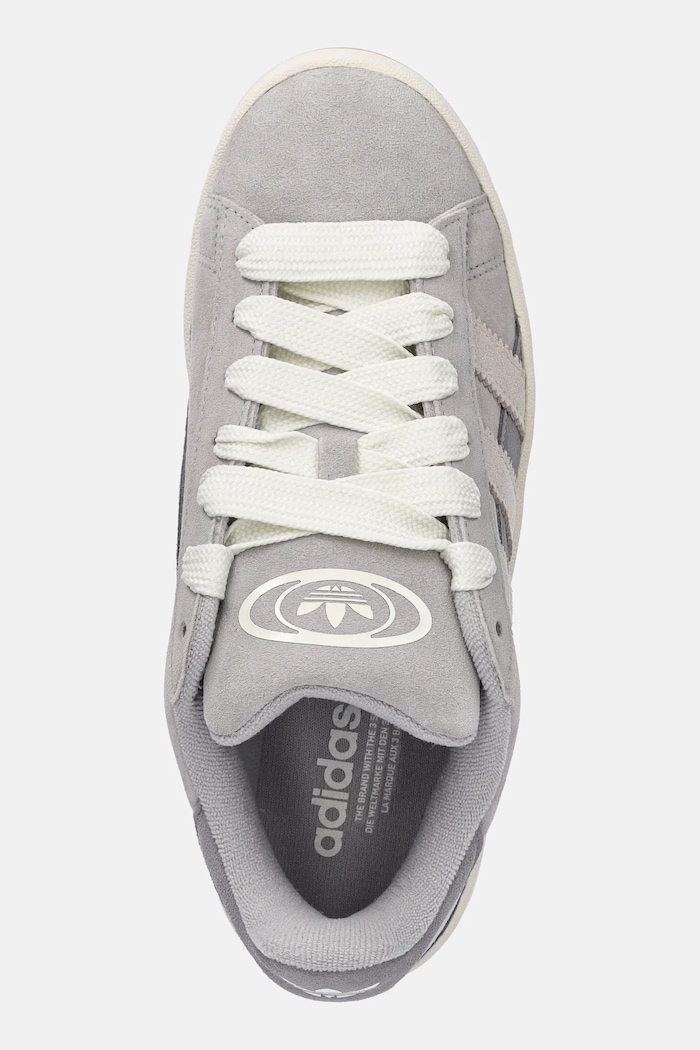 Tenisice od brušene kože adidas Originals Campus 00S Twist W siva JQ5748