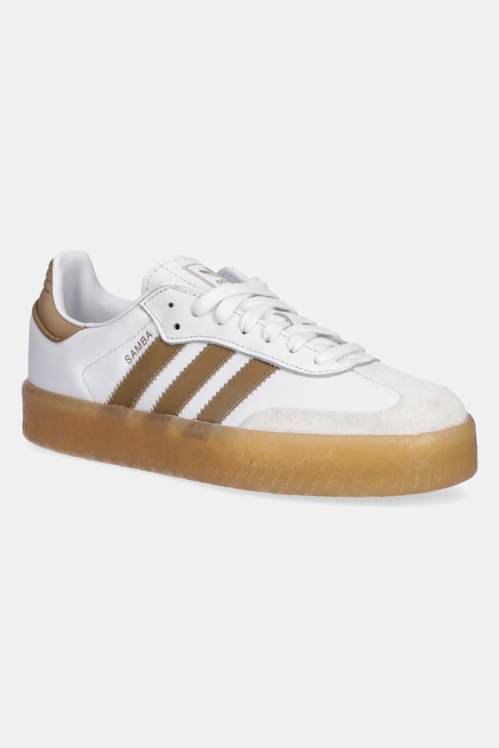 adidas Originals leather sneakers Sambae W suede white JQ0982