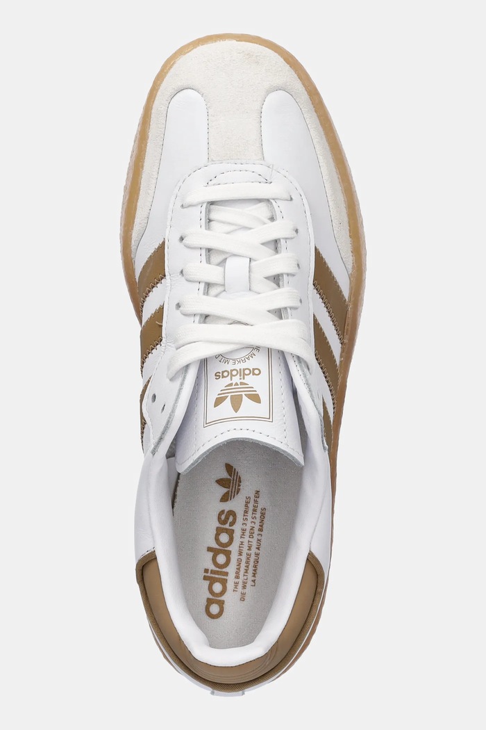 adidas Originals leather sneakers Sambae W white JQ0982