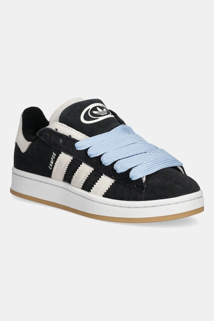 adidas Originals sneakers in camoscio Campus 00S Double W flat nero JQ5747