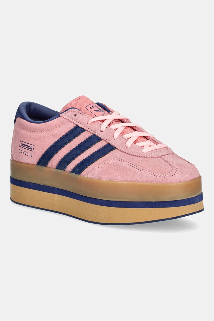 adidas Originals sneakersy zamszowe Gazelle Stack W imitacja skóry licowej różowy JS3926