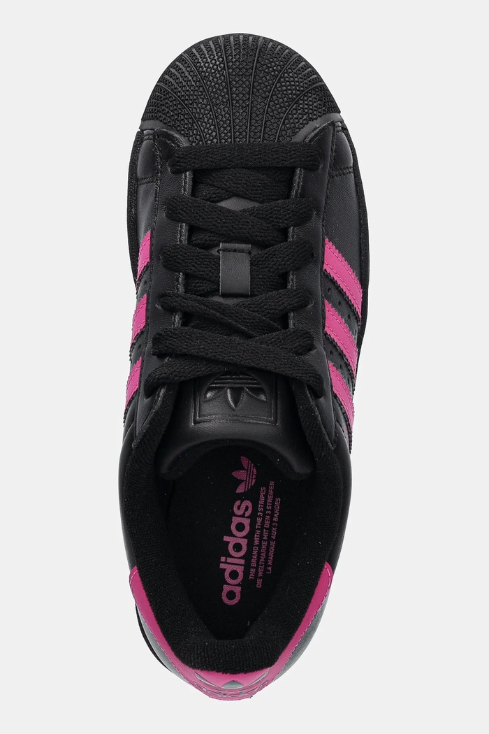 adidas Originals sneakersy skórzane Superstar II W czarny JS1339